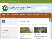 Tablet Screenshot of landbrukstenester-sogn.no